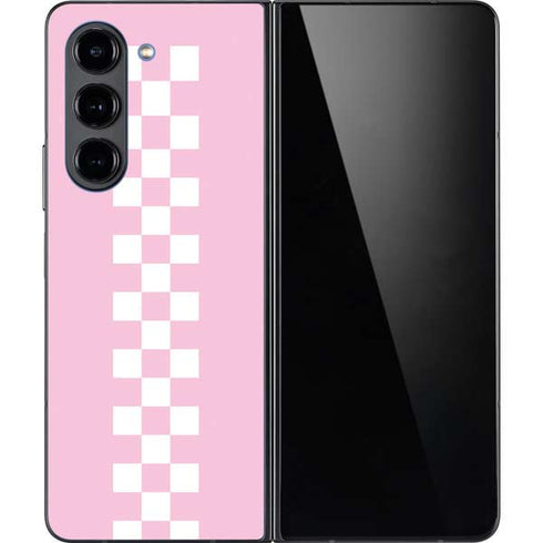 Pink Checkerboard Galaxy Z Fold5 5G Skin